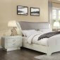 Bellagio Bedroom Set 20390 High Gloss Ivory & Silver Croc - Acme