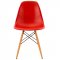 Dover Set of 4 Dining Chairs EP19R in Red by LeisureMod