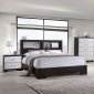 F9325 5Pc Bedroom Set in Espresso & White by Poundex w/Options