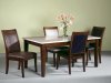 Light Marble Top Modern Dining Table w/Optional Chairs