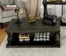 Keira Coffee Table CM4455 in Weathered Walnut w/Options