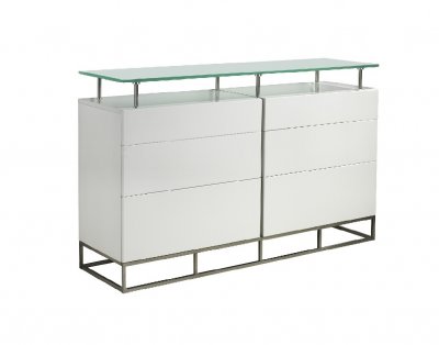 Grove Buffet in High Gloss White Lacquer by Casabianca