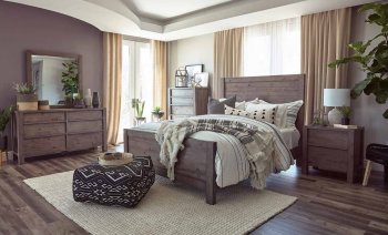 Oakridge 5Pc Bedroom Set 223071 in Warm Gray by Coaster [CRBS-223071-Oakridge]