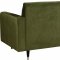 Lola Sofa 619 in Olive Velvet Fabric by Meridian w/Options