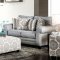 Misty Sofa SM8141 in Light Blue Woven Fabric w/Options