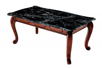 BK81C Coffee Table w/Black Faux Marble Top by American Eagle [AECT-81C Black]