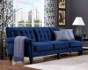 Jonathan Sofa TOV-S77 in Navy Velvet Fabric by TOV Furniture