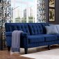 Jonathan Sofa TOV-S77 in Navy Velvet Fabric by TOV Furniture