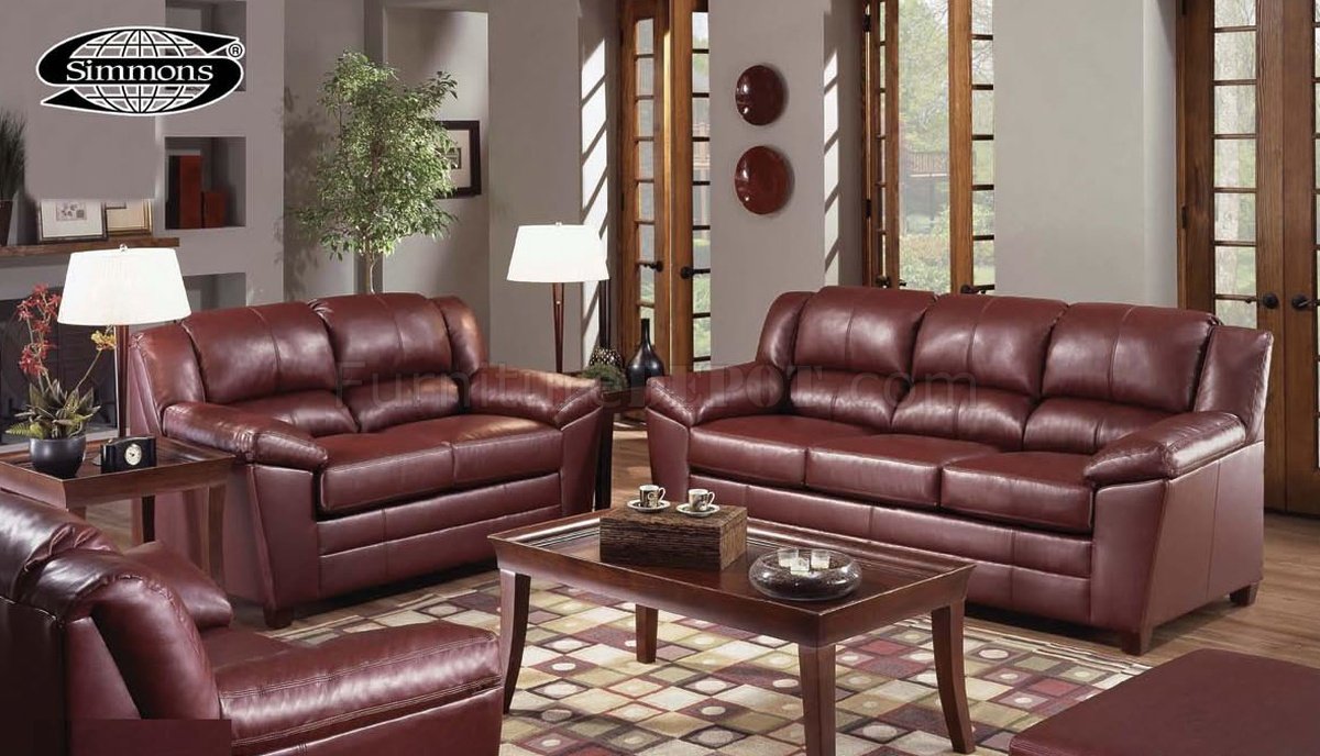 bliss leather sofa and loveseat set