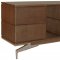 Espresso Finish Modern Buffet w/High Polished Metal Legs