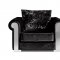 Electra 627 Sofa in Black Velvet Fabric w/Optional Items