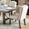 Colette Dining Table CM3562T in Rustic Oak w/Options