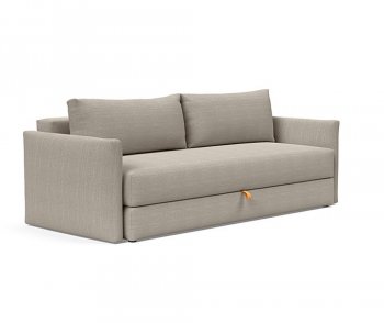 Tripi Sofa Bed in Gravel Fabric by Innovation w/Options [INSB-Tripi-579 Gravel]