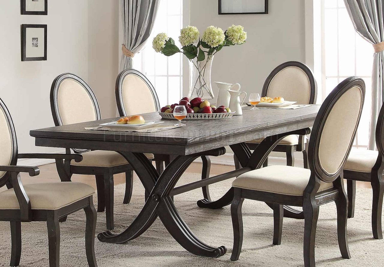 Lindley Dining Table 1947-96 Dusty Gray by Homelegance w ...