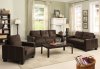 CM6598DK Laverne Sofa & Loveseat Set in Fabric & Leatherette