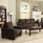 CM6598DK Laverne Sofa & Loveseat Set in Fabric & Leatherette