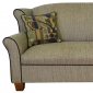 Olive Fabric Modern Loveseat & Sofa Set w/Options