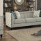 Temptation Sofa 8337FA in Light Grey Fabric by Homelegance