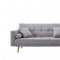 116 Sofa Bed Convertible in Grey Fabric by ESF