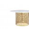 Victoria 715 Marble Top Dining Table in Golden Tone w/Options