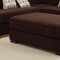 Minnis 9759CH Sectional Sofa in Chocolate Fabric by Homelegance