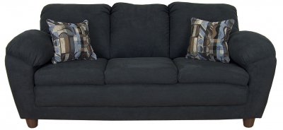 5550 Julia Sofa & Loveseat Set in Bulldozer Black by Chelsea