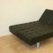 Black, Chocolate or White Leatherette Multi Position Sofa Bed