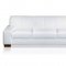 White Bonded Leather Modern Sofa & Loveseat Set