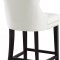 Nikki Stool 741 Set of 2 in Cream Velvet Fabric by Meridian