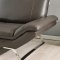 Roxi Sofa in Chocolate Full Leather by At Home USA w/Options