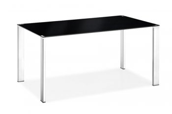 Choice of Color Contemporary Dining Table with Glass Top [ZDT-Slim Dining Table]