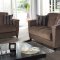 Aspen Yuky Brown Sofa Bed in Fabric by Sunset w/Options