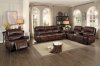 Mahala Power Motion Sofa 8200BRW in Brown Leather by Homelegance