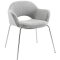 Cordelia Dining Chair Set of 2 in Light Grey by Modway