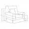 Jessel Sofa & Loveseat Set 508801 Ivory Chenille by Coaster