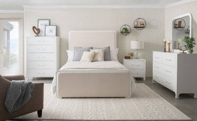 Anastasia Bedroom 224751 in Pearl White by Coaster w/Options