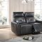 Jupiter Power Recliner Sofa 603241PP in Charcoal by Coaster