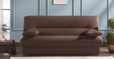 Regata Naturale Brown Sofa Bed in Fabric by Istikbal