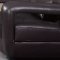 Brown Full Leather Contemporary Sofa w/Adjustable Headrests