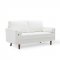 Valour Sofa in White Velvet Fabric by Modway w/Options