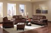 504431 Paige Sofa in Brown Bonded Leather by Coaster w/Options