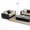 Bellagio Sofa 3Pc Set in Beige Fabric & Black by VIG