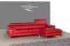 A973b Sofa Sectional in Red Premium Leather by J&M