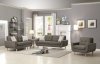 Deryn Sofa & Loveseat Set 8327GY in Grey Fabric by Homelegance