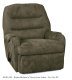 Olive Fabric Elegant Modern Handle Rocker Recliner