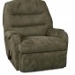 Olive Fabric Elegant Modern Handle Rocker Recliner