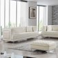 Lucas Sofa 609 in Cream Velvet Fabric by Meridian w/Options