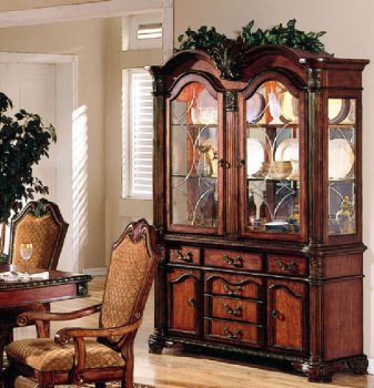 04079 Chateau De Ville Buffet & Hutch in Cherry by Acme [AMCR-04079 Chateau De Ville]