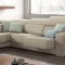 Shakira Sectional Sofa in Cream Leather by ESF