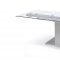 Slim Dining Table w/Glass Top by Whiteline Imports w/Options